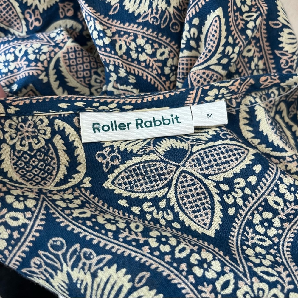 Roller Rabbit Maxi Kaftan Dress Floral Paisley - Picture 10 of 10
